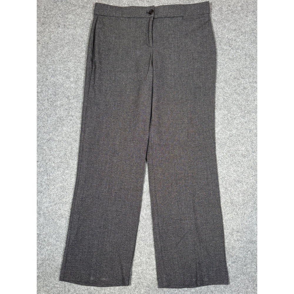 NWT Briggs Womens 16 Gray Comfort Waistband Slimming Solution Straight Leg Pants